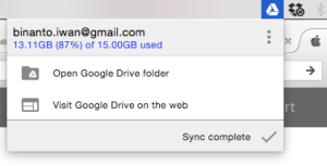 googleDrive dapat sync